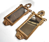Pair of Antique 18th-Century Italian Neoclassical Giltwood Mirrors