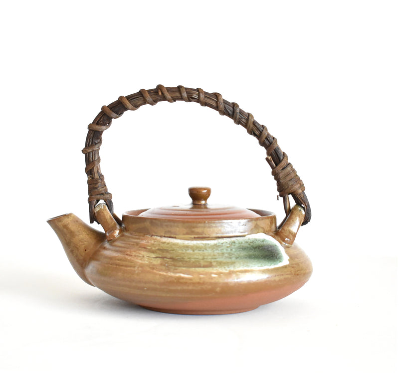 Vintage Red Clay Stoneware Asian Teapot