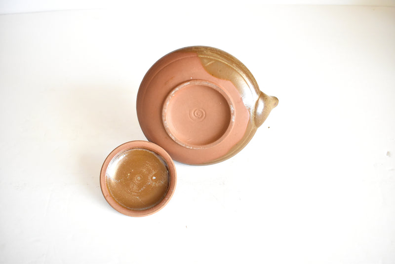 Vintage Red Clay Stoneware Asian Teapot