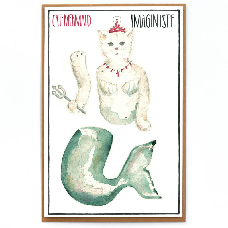 Cat Mermaid Card
