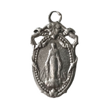 Vintage French Monogrammed Virgin Mary Medal