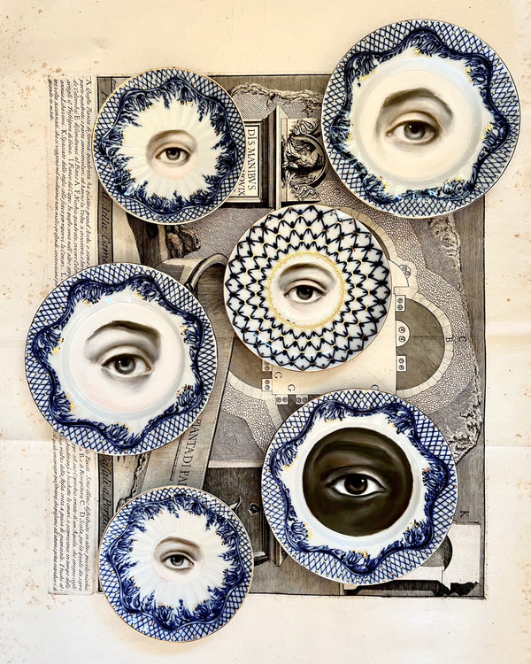 New! - Lover's Eye Painting on a Russian Porcelain Plate