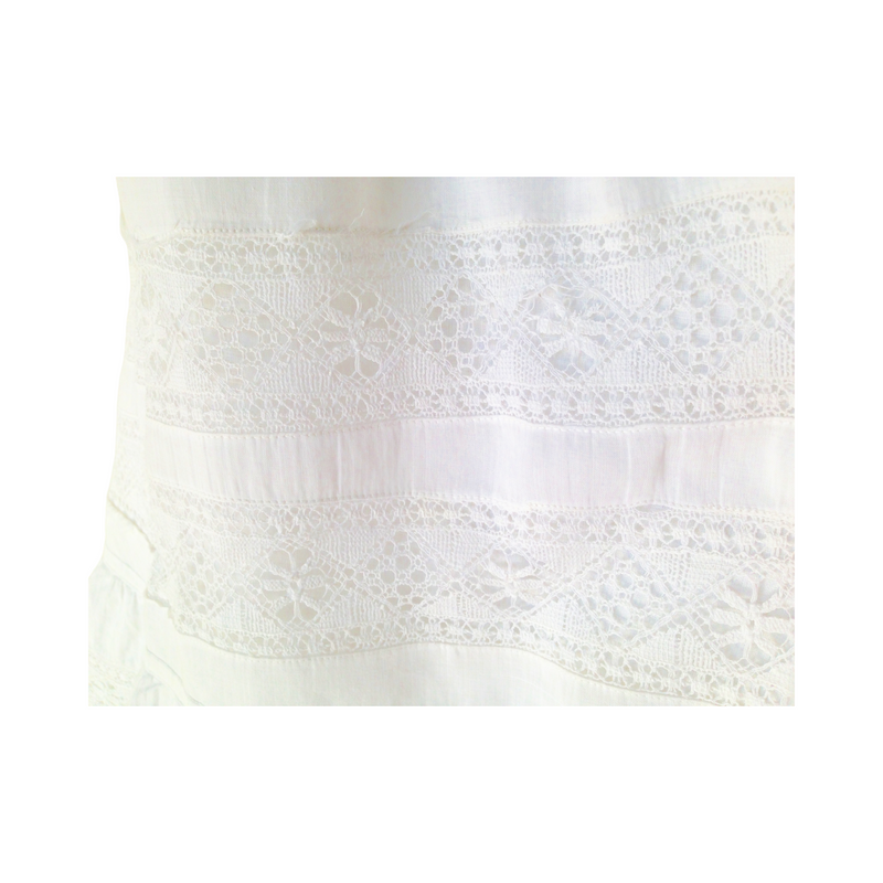 1880-1890 Victorian Linen Petticoat