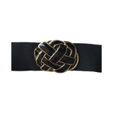 Vintage Elastic Braided Gold Metal Belt