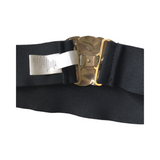 Vintage Elastic Braided Gold Metal Belt