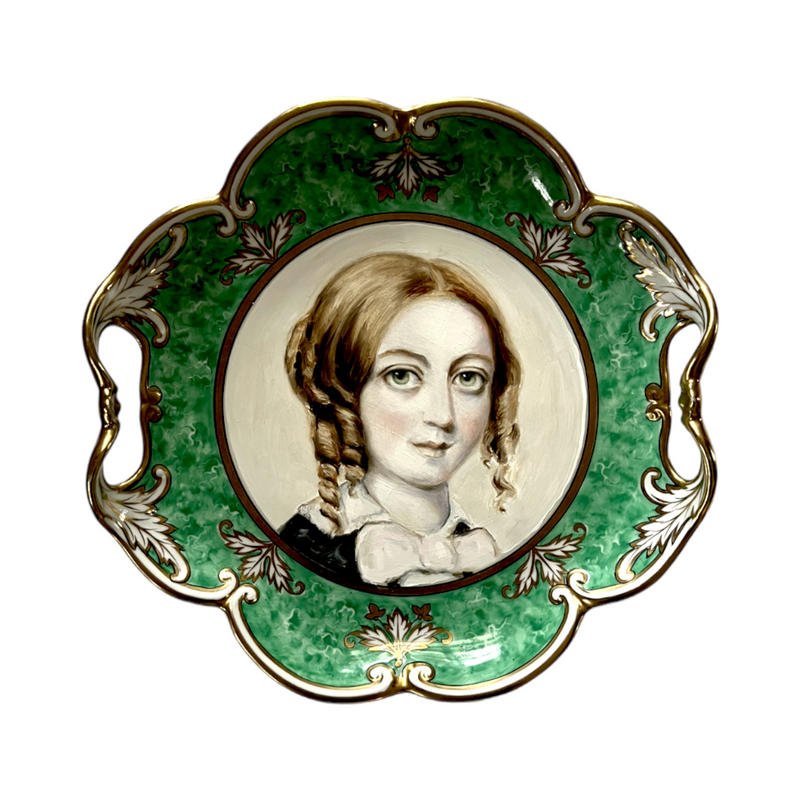 New! - Portrait Plate: "Miss Claudia, Just Returned from Finishing School, was Ready to Take on the World"