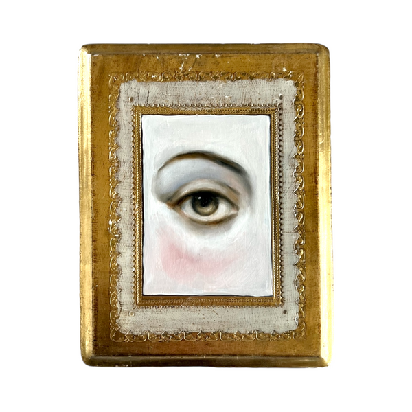 Lover's Eye Painting on a Florentine Frame