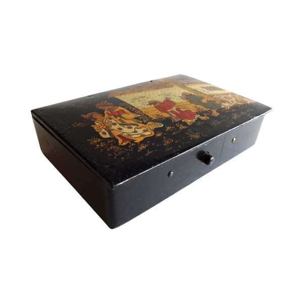 Napoleon III Chinoiserie Papier Maché Box