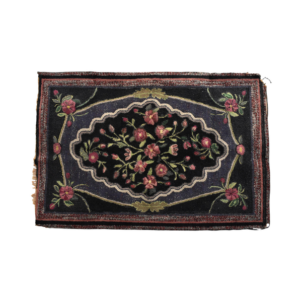 Antique 19th-Century American Folk Hook Rug