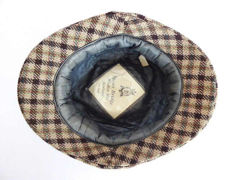 Vintage Scottish Houndstooth Rain Hat