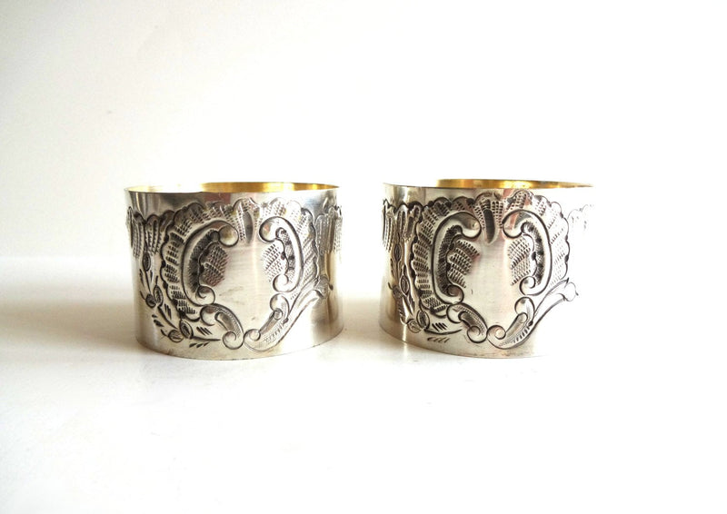 19th-C French Rococo Napkin Rings
