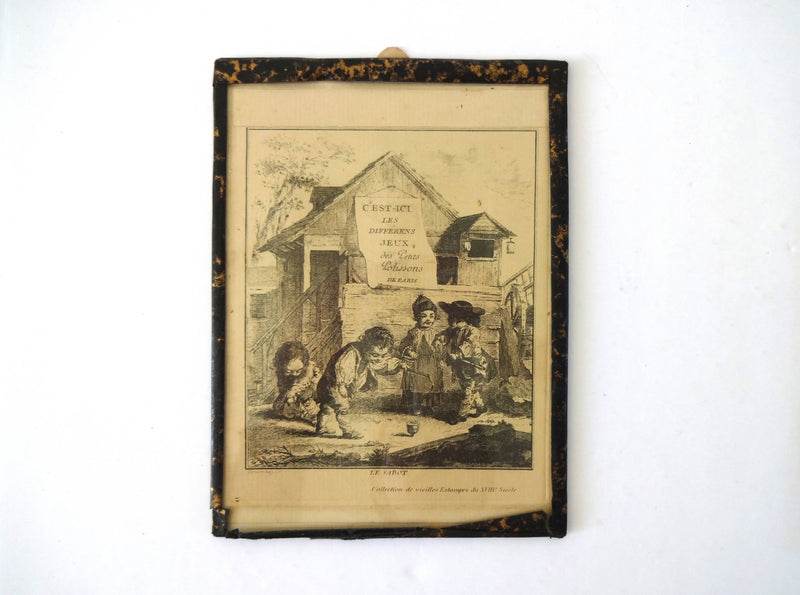19th-C Engravings of Parisian Children Playing Games
