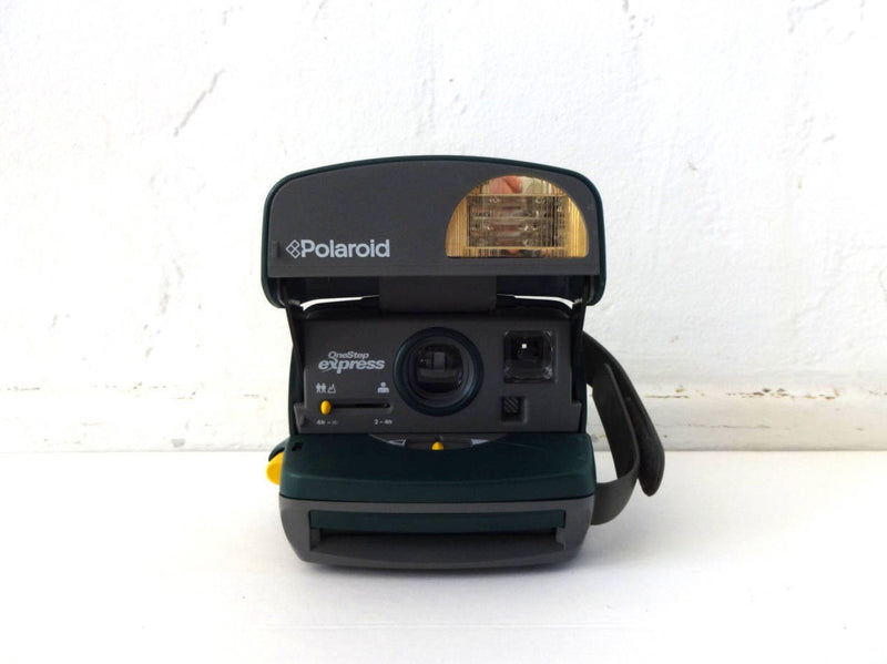 Vintage Working Green Polaroid OneStep Express 600 Instant Camera
