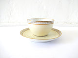 Vintage French Limoges Hand-Painted Cup and Saucer
