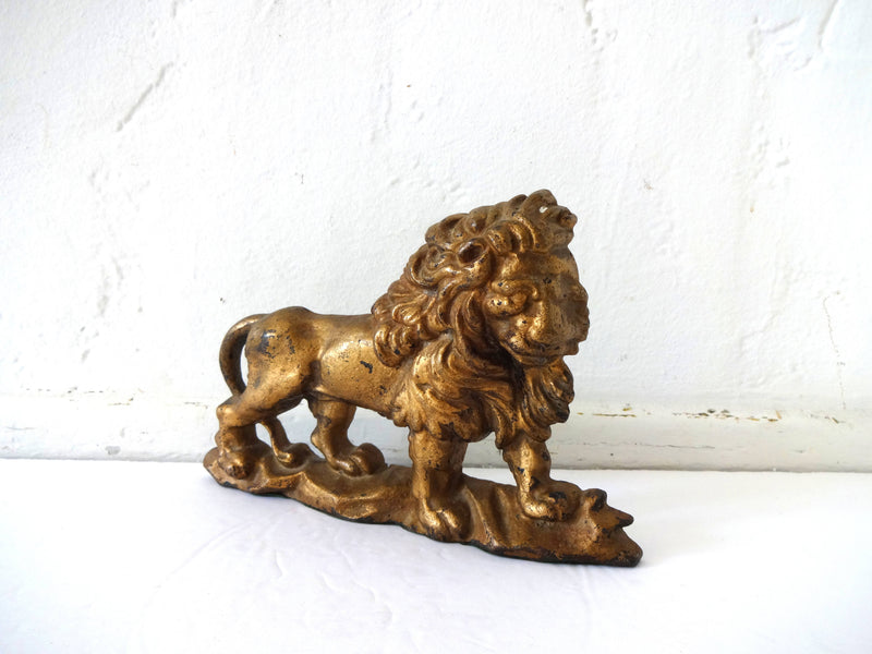 c. 1800s Lion Cast-Iron Doorstop