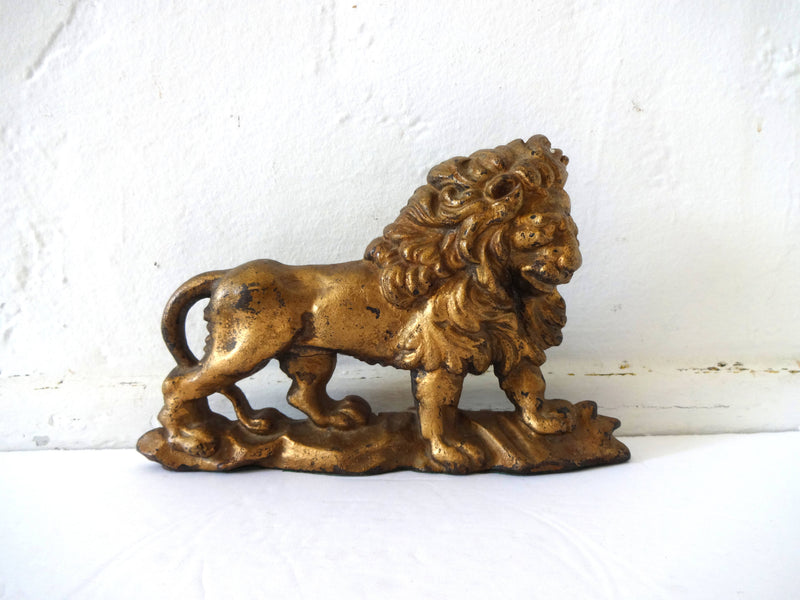 c. 1800s Lion Cast-Iron Doorstop