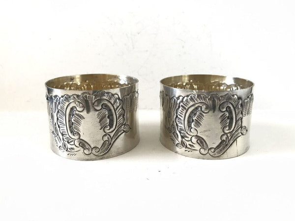 19th-C French Rococo Napkin Rings
