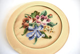 Vintage Victorian Petit Point Embroidery Flowers