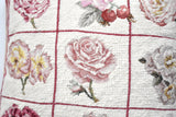 Vintage Roses Needlepoint Pillow