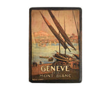 Vintage "Genève Et Le Mont-Blanc" Wooden Chocolate Box