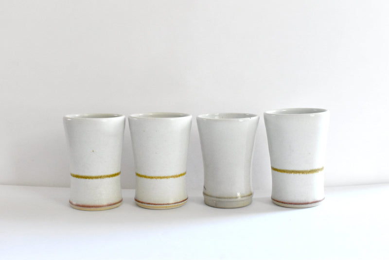 Studio Art Pottery Tumblers - Set of 4