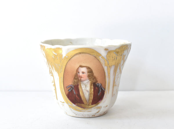 Antique 19th-Century Old Paris Porcelain Portrait Mug