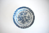 18th-Century Qianlong Blue Underglaze Peony Plate