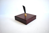 Vintage Italian Red Leather Paper & Pen Holders