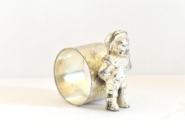Vintage Figural Boy Napkin Ring