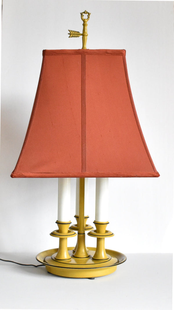 Vintage Tole Bouillotte Lamp
