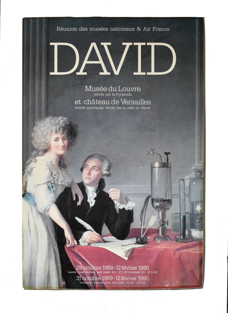 Vintage French Musee Du Louvre David Museum Poster
